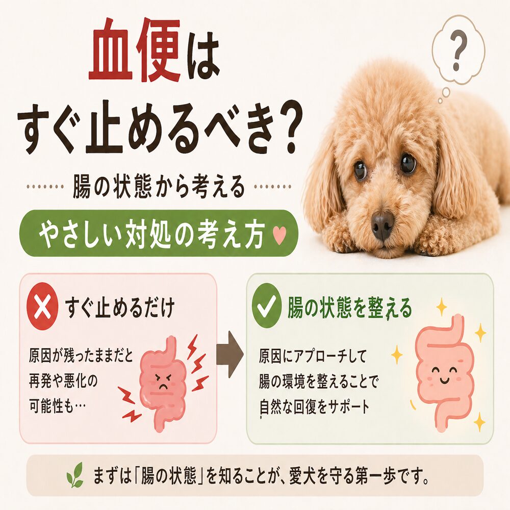 血便はすぐ止めるべき？腸の状態から考えるやさしい対処の考え方