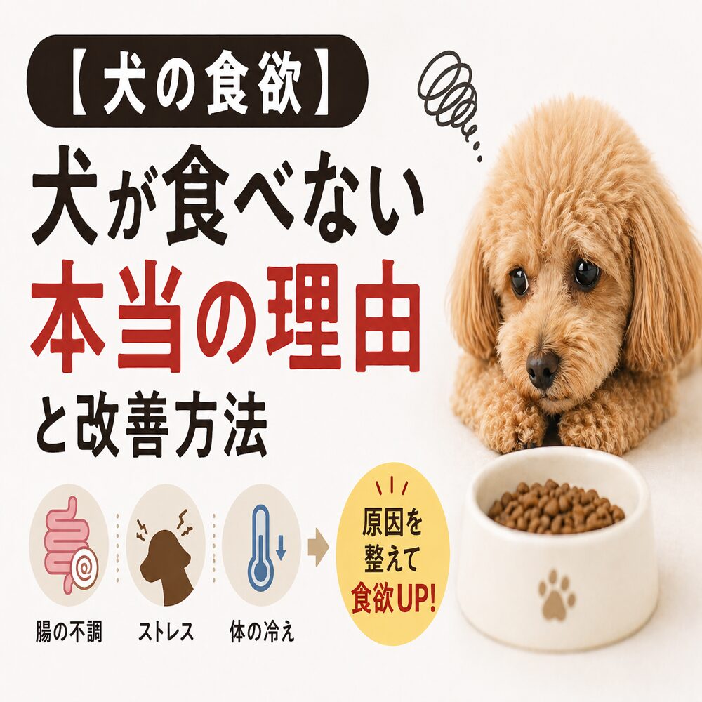 愛犬の食欲低下の根本的原因は腸の冷えにあります。